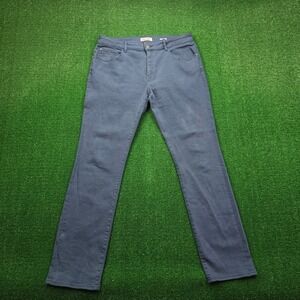 Warp + Weft‎ AMS Amsterdam Slim Fit Jeans Mens 38x34 Blue Teal Darkslate Preppy